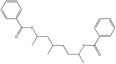 1,1'-Dimethyl[2,2'-(2-methylethylene)bisethanol]dibenzoate Struktur