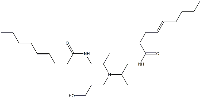 N,N'-[3-Hydroxypropyliminobis(2-methyl-2,1-ethanediyl)]bis(4-nonenamide) Structure