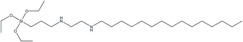 3-(Triethoxysilyl)-N-[2-(pentadecylamino)ethyl]propan-1-amine 结构式