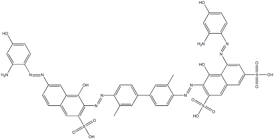 5-[(2-Amino-4-hydroxyphenyl)azo]-3-[[4'-[[7-[(2-amino-4-hydroxyphenyl)azo]-1-hydroxy-3-sulfo-2-naphtyl]azo]-3,3'-dimethyl-1,1'-biphenyl-4-yl]azo]-4-hydroxy-2,7-naphthalenedisulfonic acid|