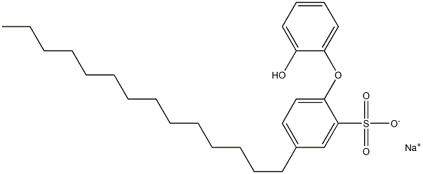 2'-Hydroxy-4-tetradecyl[oxybisbenzene]-2-sulfonic acid sodium salt Struktur