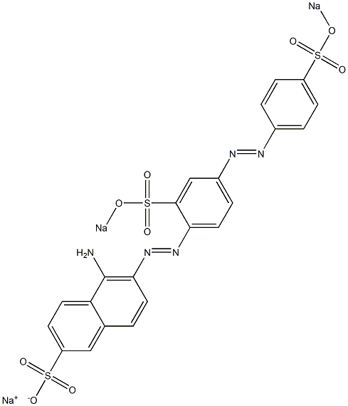 5-Amino-6-[4-[p-(sodiooxysulfonyl)phenylazo]-2-(sodiooxysulfonyl)phenylazo]-2-naphthalenesulfonic acid sodium salt|