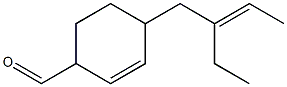 1-(2-Ethylbut-2-enyl)-4-formylcyclohexan-2-ene