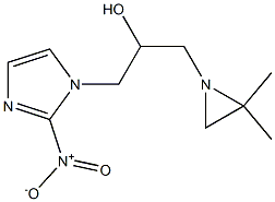 1-(2,2-Dimethyl-1-aziridinylmethyl)-2-(2-nitro-1H-imidazol-1-yl)ethanol,,结构式