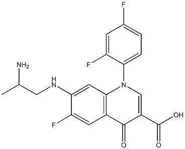 7-[(2-Aminopropyl)amino]-1,4-dihydro-6-fluoro-1-(2,4-difluorophenyl)-4-oxoquinoline-3-carboxylic acid