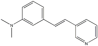 3-(3-(Dimethylamino)styryl)pyridine,,结构式