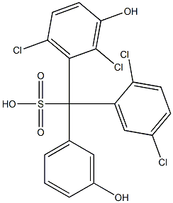 (2,5-Dichlorophenyl)(2,6-dichloro-3-hydroxyphenyl)(3-hydroxyphenyl)methanesulfonic acid