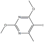 5-Iodo-2,4-dimethoxy-6-methylpyrimidine Structure