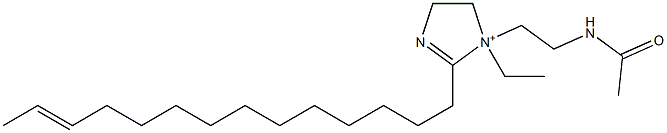 1-[2-(Acetylamino)ethyl]-1-ethyl-2-(12-tetradecenyl)-2-imidazoline-1-ium Struktur