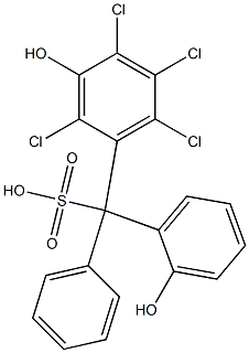 (2,4,5,6-Tetrachloro-3-hydroxyphenyl)(2-hydroxyphenyl)phenylmethanesulfonic acid|