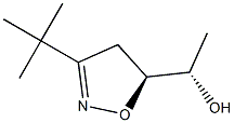 (5S)-5-[(1S)-1-Hydroxyethyl]-3-tert-butyl-2-isoxazoline Struktur