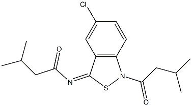 5-Chloro-1-isovaleryl-3(1H)-isovalerylimino-2,1-benzisothiazole|