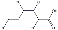 2,3,4,6-テトラクロロヘキサン酸 化学構造式