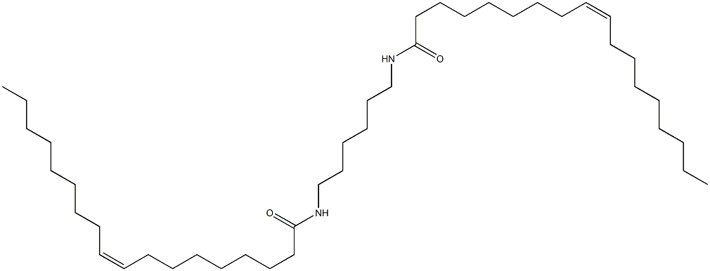 N,N'-(ヘキサン-1,6-ジイル)ビス(オレオアミド) 化学構造式