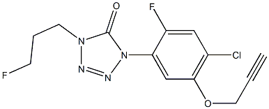 1-[2-Fluoro-4-chloro-5-(2-propynyloxy)phenyl]-4-(3-fluoropropyl)-1H-tetrazol-5(4H)-one