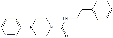 4-Phenyl-N-[2-(2-pyridinyl)ethyl]piperazine-1-carboxamide