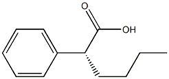 [R,(-)]-2-Phenylhexanoic acid Struktur