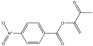 3-[(4-ニトロベンゾイル)オキシ]-3-ブテン-2-オン 化学構造式