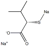 [S,(+)]-3-Methyl-2-(sodiothio)butyric acid sodium salt Struktur