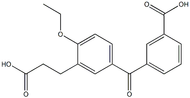 5-(3-Carboxybenzoyl)-2-ethoxybenzenepropanoic acid