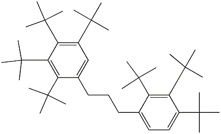 1-(2,3,4,5-Tetra-tert-butylphenyl)-3-(2,3,4-tri-tert-butylphenyl)propane Structure