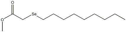 3-Selenadodecanoic acid methyl ester Struktur