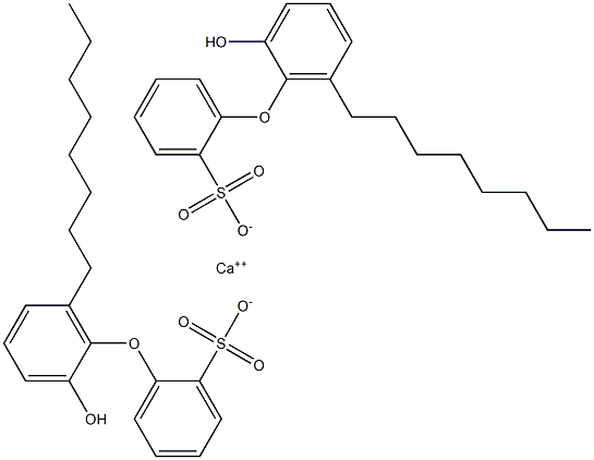 Bis(2'-hydroxy-6'-octyl[oxybisbenzene]-2-sulfonic acid)calcium salt Structure
