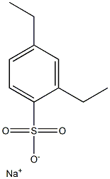 2,4-Diethylbenzenesulfonic acid sodium salt,,结构式