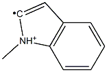 1-Methyl-1H-indol-1-iumyl,,结构式