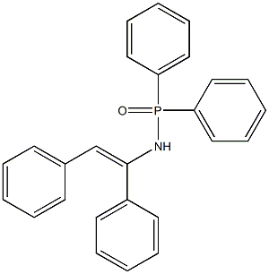 N-(1,2-ジフェニルエテニル)-P,P-ジフェニルホスフィンアミド 化学構造式