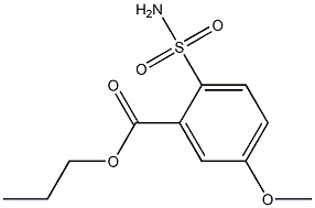 5-Methoxy-2-sulfamoylbenzoic acid propyl ester Structure