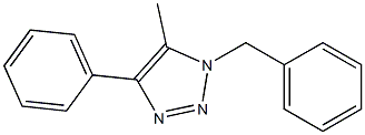 1-Benzyl-4-phenyl-5-methyl-1H-1,2,3-triazole Structure