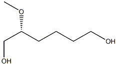 [R,(+)]-2-メトキシ-1,6-ヘキサンジオール 化学構造式