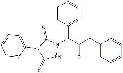 4-Phenyl-1-(1,3-diphenyl-2-oxopropyl)-1,2,4-triazolidine-3,5-dione