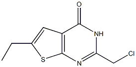 6-Ethyl-2-(chloromethyl)thieno[2,3-d]pyrimidin-4(3H)-one,,结构式