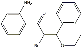 1-(2-Aminophenyl)-2-bromo-3-ethoxy-3-phenylpropan-1-one|