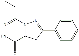 3,3a-Dihydro-2-phenyl-7-ethylpyrazolo[1,5-d][1,2,4]triazin-4(5H)-one,,结构式