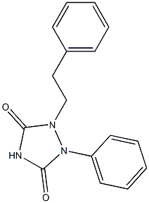 1-Phenethyl-2-phenyl-1,2,4-triazolidine-3,5-dione,,结构式