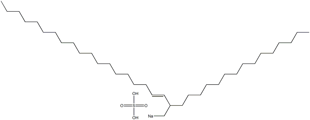 Sulfuric acid 2-pentadecyl-3-henicosenyl=sodium ester salt Struktur