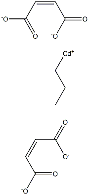 Bis(maleic acid 1-propyl)cadmium salt,,结构式
