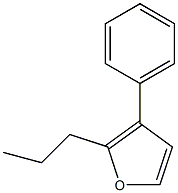 3-Phenyl-2-propylfuran Structure