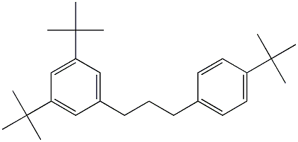1-(3,5-ジ-tert-ブチルフェニル)-3-(4-tert-ブチルフェニル)プロパン 化学構造式