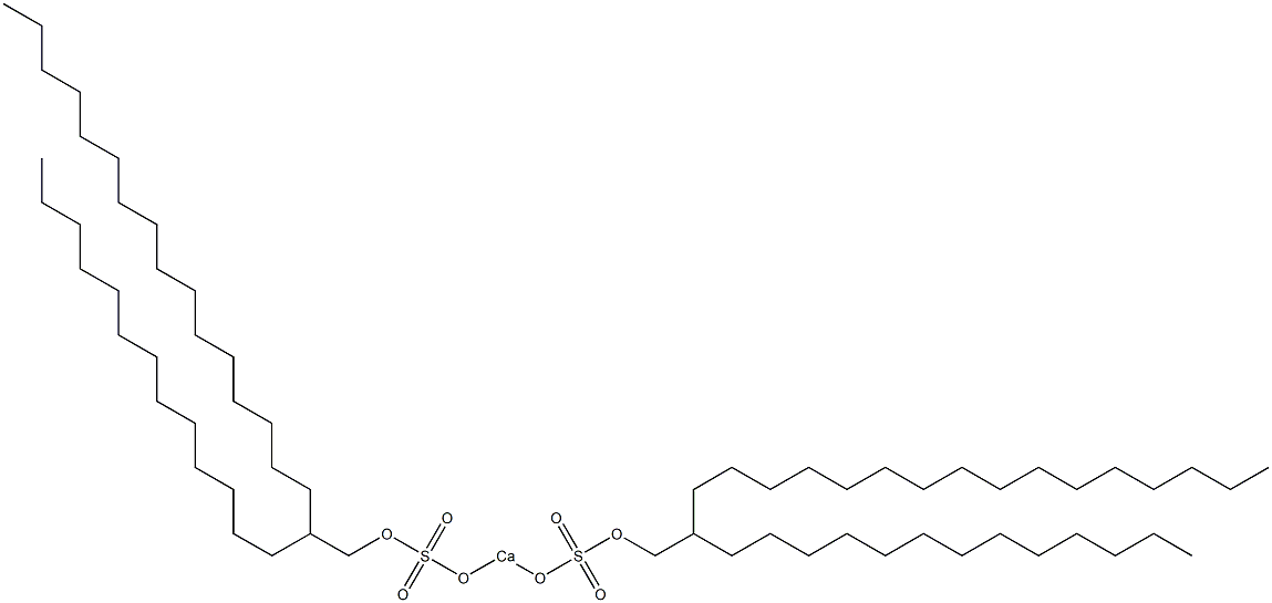 Bis(2-tridecyloctadecyloxysulfonyloxy)calcium Structure