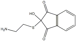 2-[(2-Aminoethyl)thio]-2-hydroxy-1H-indene-1,3(2H)-dione,,结构式