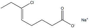6-クロロ-5-オクテン酸ナトリウム 化学構造式