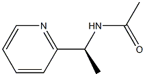 (-)-N-[(S)-1-(2-Pyridyl)ethyl]acetamide,,结构式