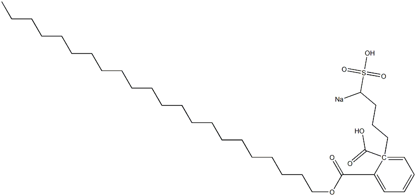 Phthalic acid 1-docosyl 2-(4-sodiosulfobutyl) ester Structure