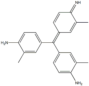 2-Methyl-4-[bis(3-methyl-4-aminophenyl)methylene]-2,5-cyclohexadiene-1-imine,,结构式
