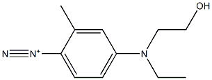 4-[Ethyl(2-hydroxyethyl)amino]-2-methylbenzenediazonium,,结构式