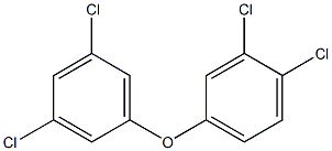 3,4-Dichlorophenyl 3,5-dichlorophenyl ether Structure